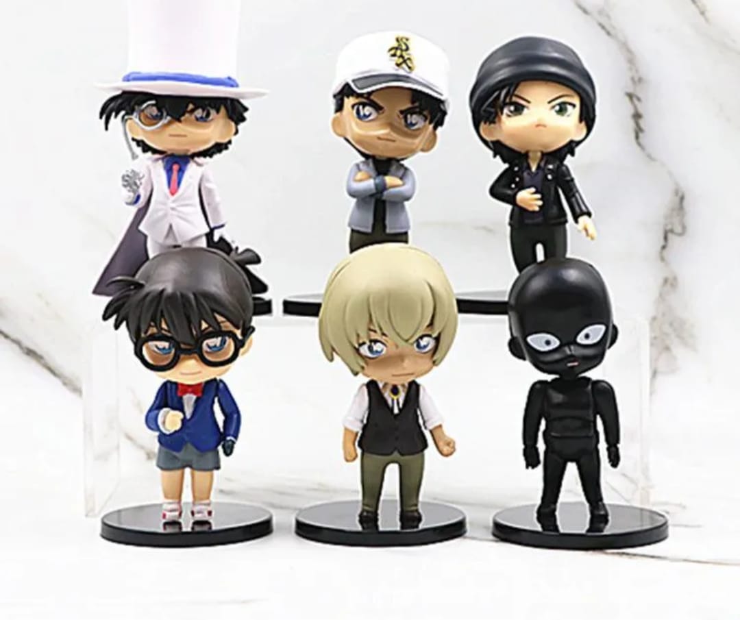 GASHAPONES DETECTIVE CONAN 6PCS SIZE 8 CM