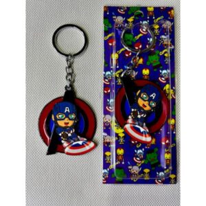 LLAVERO METAL GIRATORIO CAP.AMERICA #03