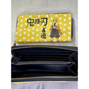 BILLETERA DAMA ZENITSU DEMON SLAYER CUERO SINTETICO