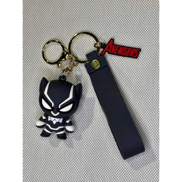 LLAVERO GOMA MARVEL PANTERA NEGRA #06