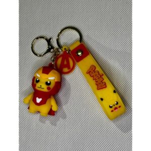 LLAVERO GOMA POKEMON DISFRAZADO DE IRON MAN #03