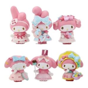 GASHAPONES KUROMI MY MELODY 6PCS SIZE 7 CM