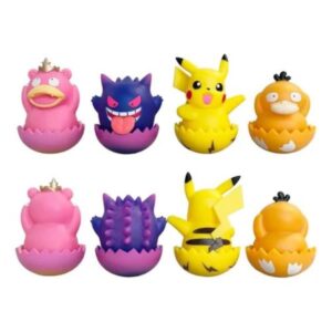 GASHAPONES POKEMON HUEVO 4PCS SIZE 9-11 CM