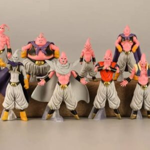 GASHAPONES DRAGON BALL  MAJIN BOO 8PCS PVC HARD TOY SET SIZE 13-20 CM