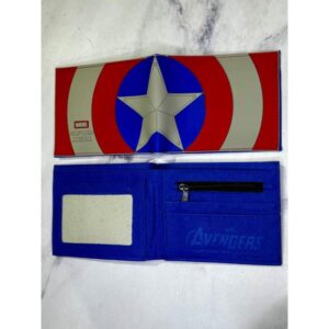 BILLETERA CAPITAN AMERICA MARVEL ESCUDO SILICONA