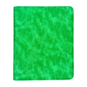 CARPETA DE CARTAS COLECCIONABLES X 9 BOLSILLOS 12 FOLIOS 40X34 CM CUERINA COLOR VERDE