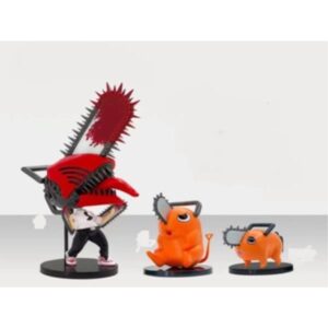 GASHAPONES CHAINSAW MAN 3PCS- SIZE 3-8-16 CM
