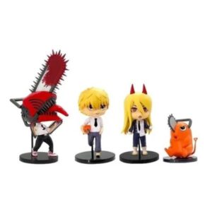 GASHAPONES CHAINSAW MAN 4PCS SIZE 8-10-11-16 CM