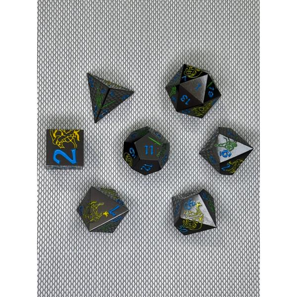 SET DE DADOS ESPECIALES METALICOS ROL #72