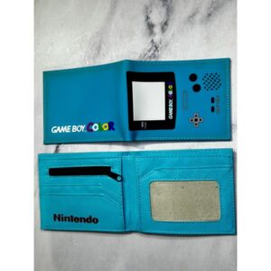 BILLETERA GAMER GAME BOY CELESTE SILICONA