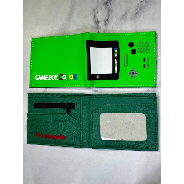 BILLETERA GAMER GAME BOY VERDE SILICONA