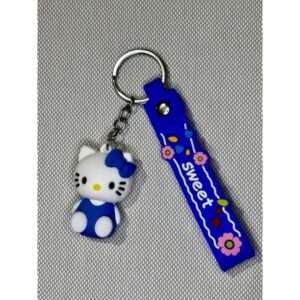 LLAVERO GOMA HELLO KITTY - AZUL  #03
