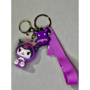 LLAVERO GOMA HELLO KITTY MY MELODY KUROMI #05C