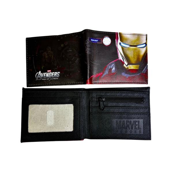 BILLETERA IRON MAN CUERO SINTETICO