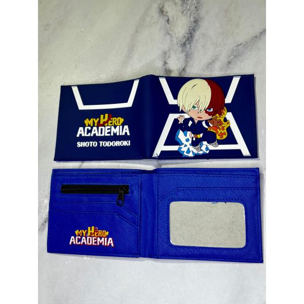 BILLETERA MY HERO ADADEMIA AZUL SILICONA