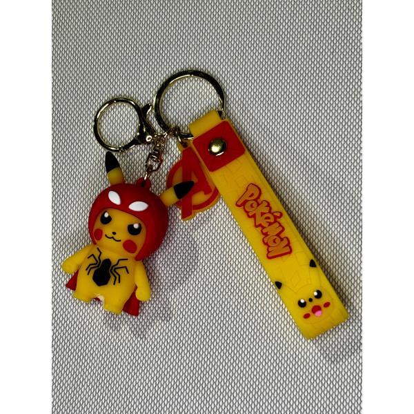 LLAVERO GOMA POKEMON DISFRAZADO DE SPIDERMAN #05