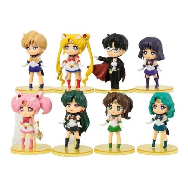 GASHAPONES SAILOR MOON 8PCS SIZE 8 CM