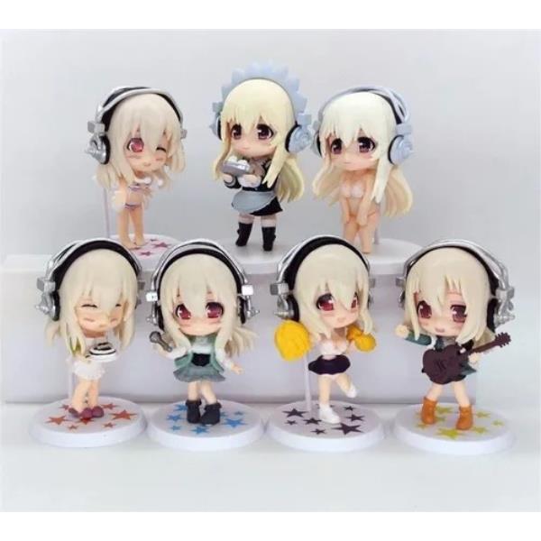 GASHAPONES SUPER SONICO 7PCS SIZE 10 CM