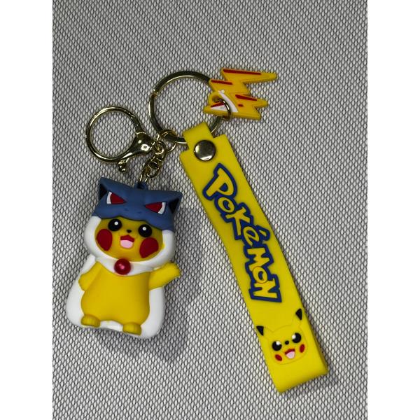 LLAVERO GOMA POKEMON PIKACHU DISFRAZADO #01