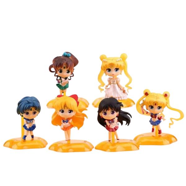 GASHAPONES SAILOR MOON 6PCS SIZE 7 CM