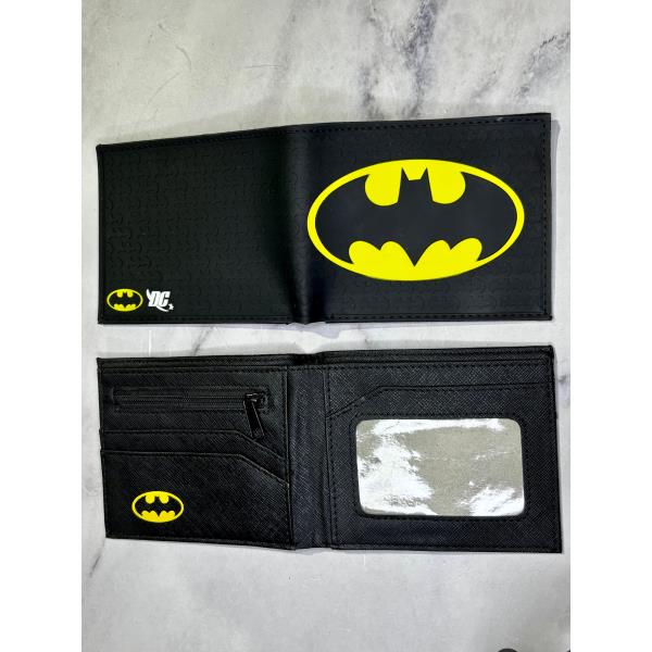 BILLETERA BATMAN DC MURCIELAGO NEGRO SILICONA