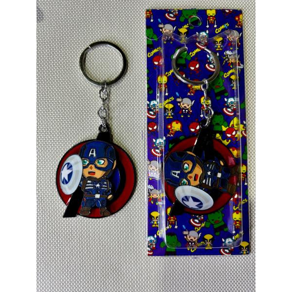 LLAVERO METAL GIRATORIO CAP.AMERICA #01