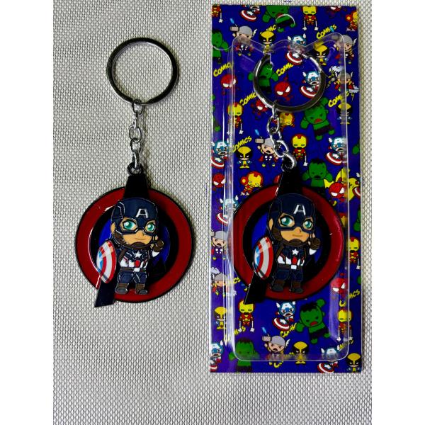 LLAVERO METAL GIRATORIO CAP.AMERICA #02