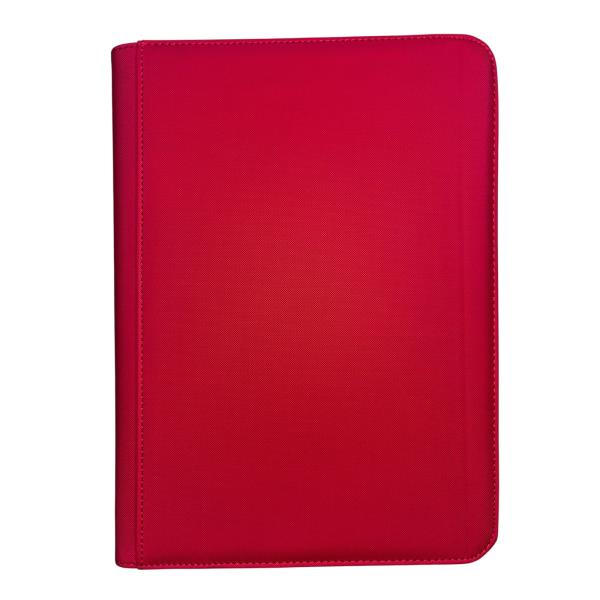 CARPETA DE CARTAS COLECCIONABLES X 9 BOLSILLOS 20 FOLIOS 35X26CM TELA COLOR ROJO