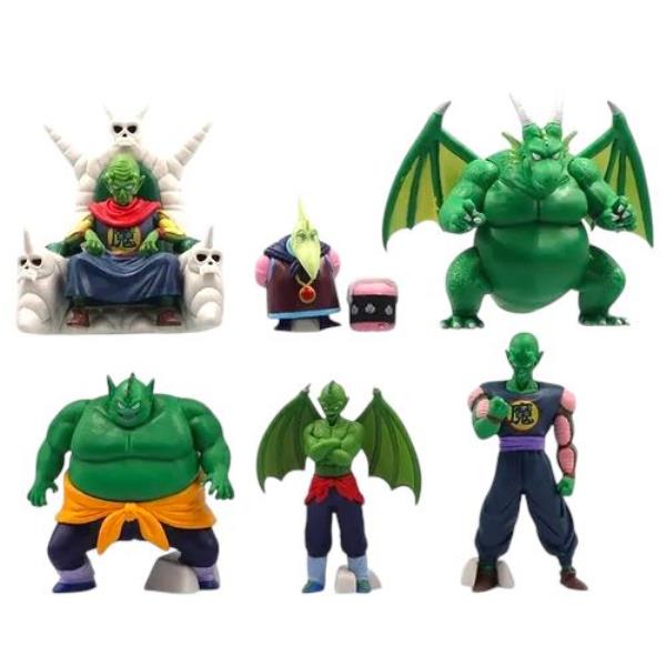 GASHAPONES DRAGON BALL PICCOLO DAIMAKU 6PCS PVC TOYS SIZE 5-9 CM
