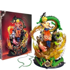 FIGURA DRAGON BALL GOKU Y ENEMIGOS PVC TOYS SIZE 20 CM CON CAJA