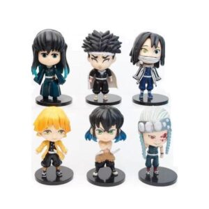 GASHAPONES DEMON SLAYER 6PCS SIZE 10 CM
