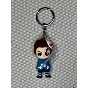 LLAVERO GOMA DEMON SLAYER-TANJIRO CON MASCARA #06