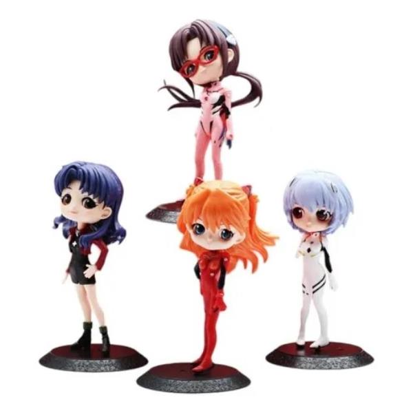 GASHAPONES EVANGELION 4PCS SIZE 13 CM