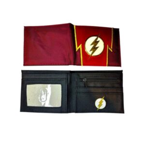 BILLETERA FLASH LOGO METÁLICO ROJO INTENSO