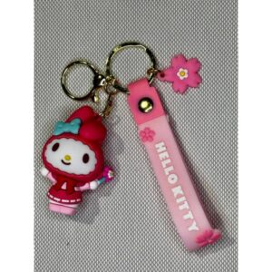 LLAVERO GOMA HELLO KITTY MY MELODY KUROMI #01