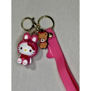 LLAVERO GOMA HELLO KITTY MY MELODY KUROMI #03C