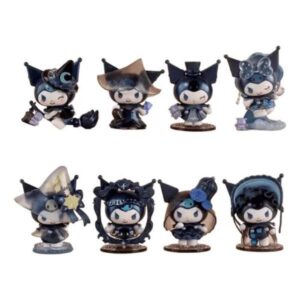 GASHAPONES KUROM 8PCS PVC HARD TOYS SIZE 7.5-8.5 CM