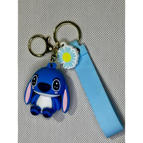 LLAVERO GOMA LILLO Y STITCH #01