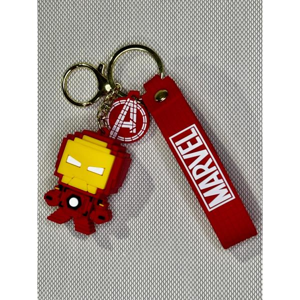 LLAVERO GOMA MARVEL PIXEL IRON MAN #01