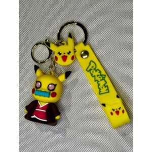 LLAVERO GOMA POKEMON DISFRAZADO DE DEMON SLAYER #01