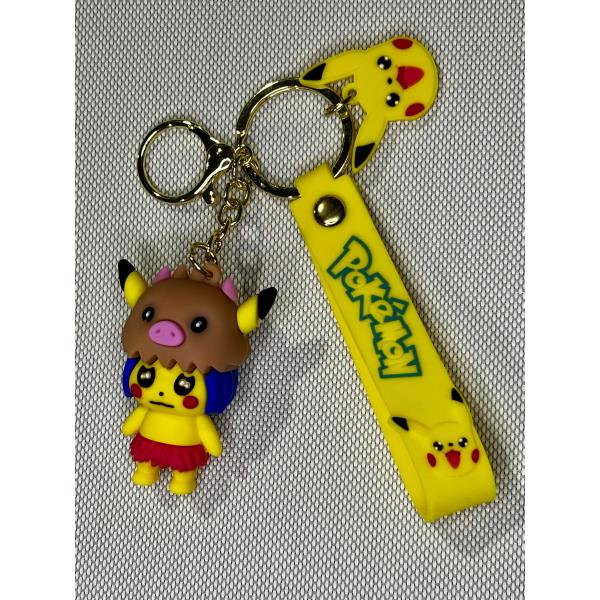 LLAVERO GOMA POKEMON DISFRAZADO DE DEMON SLAYER #02