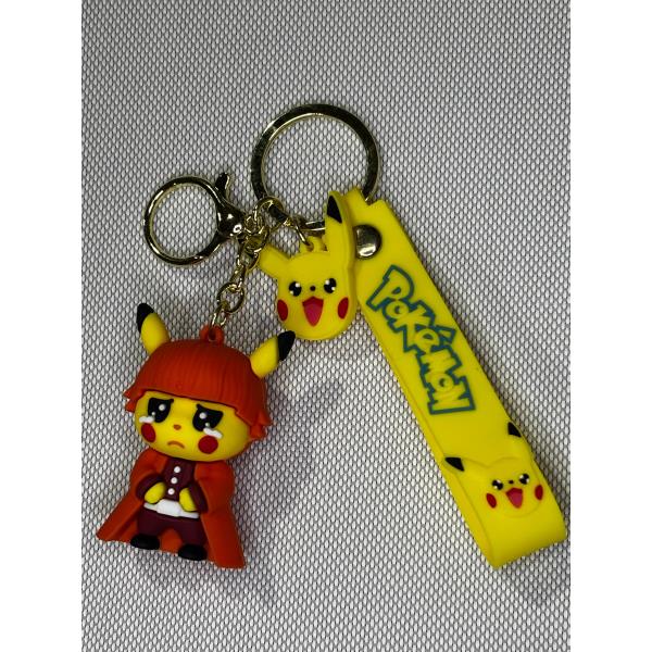 LLAVERO GOMA POKEMON DISFRAZADO DE DEMON SLAYER #04