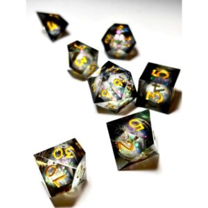 SET 7 DADOS ROL DE RESINA CON NUCLEO LIQUIDO #04