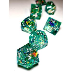 SET 7 DADOS ROL DE RESINA CRISTAL #02