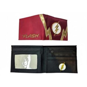 BILLETERA FLASH LOGO METÁLICO ROJO COMBINADO