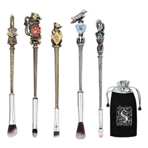 SET DE BROCHAS DE MAQUILLAJE HARRY POTTER - 5 PIEZAS DE METAL
