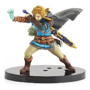 FIGURA THE LEGEND OF ZELDA AMIIBO LINK TEARS OF THE KINGDOM PVC HARD TOY  COLOUR CON CAJA WITH BASE SIZE 13 CM