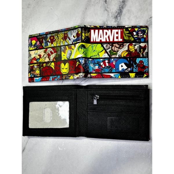BILLETERA MARVEL COMICS LEYENDAS CUERO SINTETICO