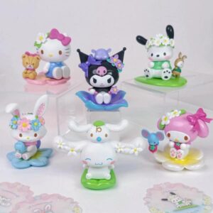 GASHAPONES SANRIO SERIE FLOWER 6PCS 9 CM
