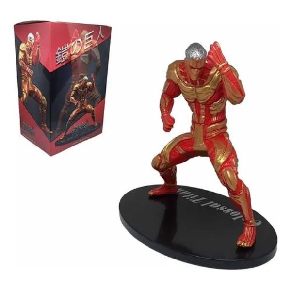 FIGURA ATTACK ON TITAN ACORAZADO CON CAJA